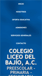 Mobile Screenshot of liceodelbajio.edu.mx